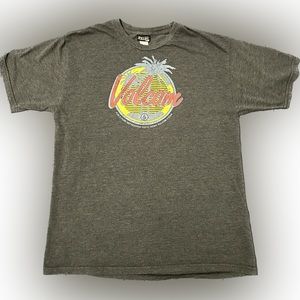Volcom Graphic Tee, Men’s Size Large, Gray
